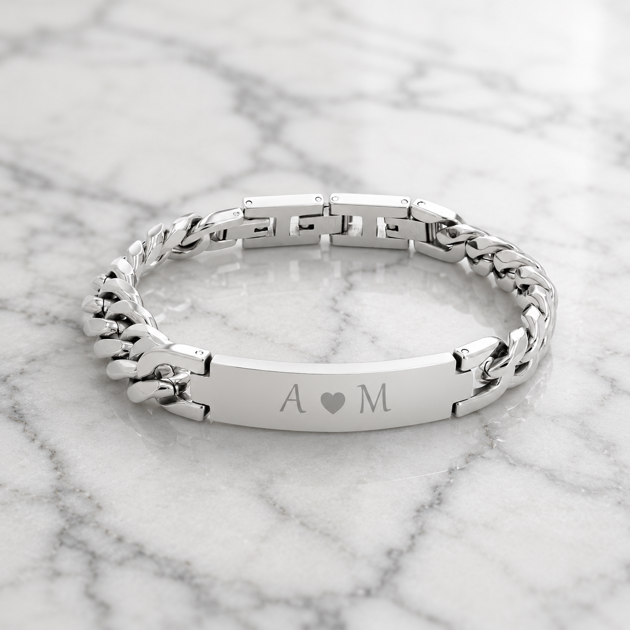 Lino ID-Armband mit Gravur (Edelstahl)