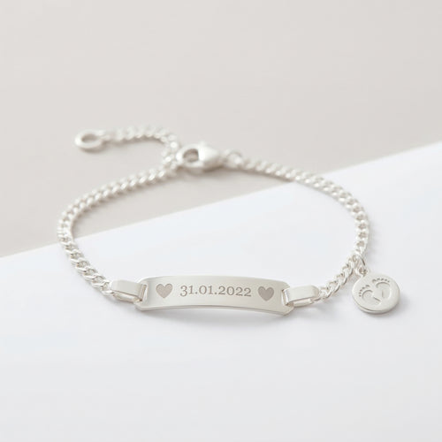 Babyfüßchen Kinder-Armband mit Gravur