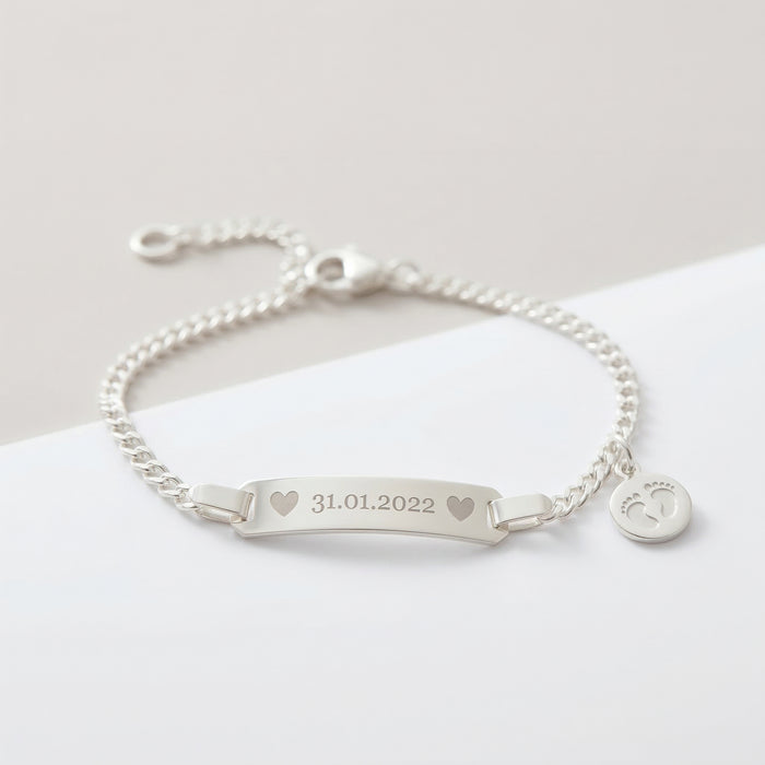 Babyfüßchen Kinder-Armband mit Gravur