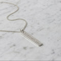 Collier Halskette mit Gravur (Silber)