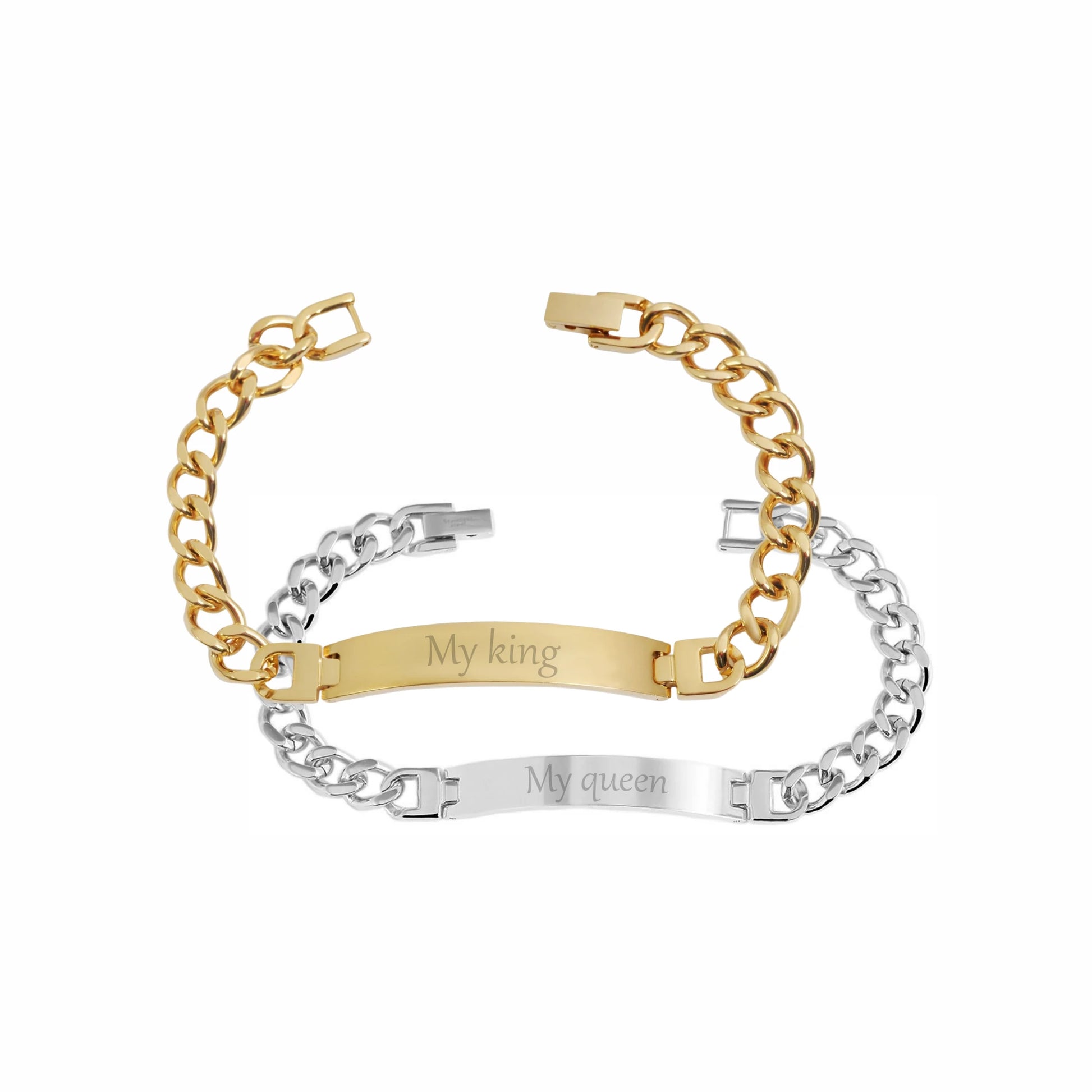 Hamilton Paar-Armband Gold und Silber aus Edelstahl