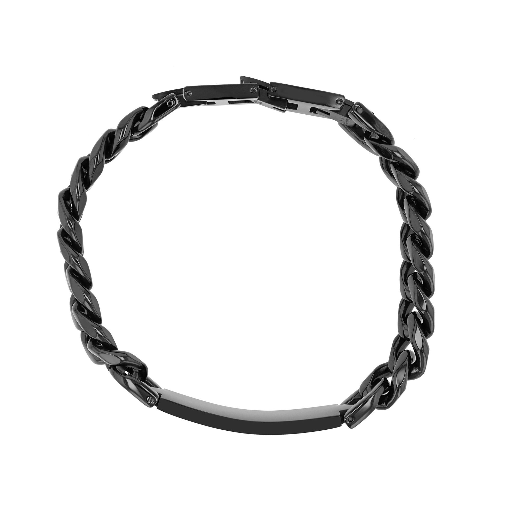 Milou Armband mit Gravur (Schwarz)